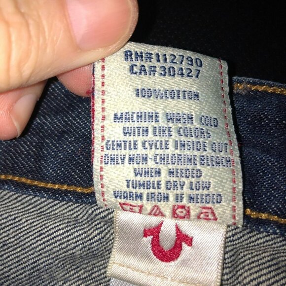 True Religion Avery Womens Size 26 Dark Wash Pockets Straight Leg Denim Jeans - Picture 13 of 15